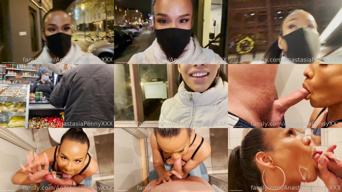 AnastasiaPennyXXX - Badoo Date Painted My Face in a Public Toilet [HD 1280P]